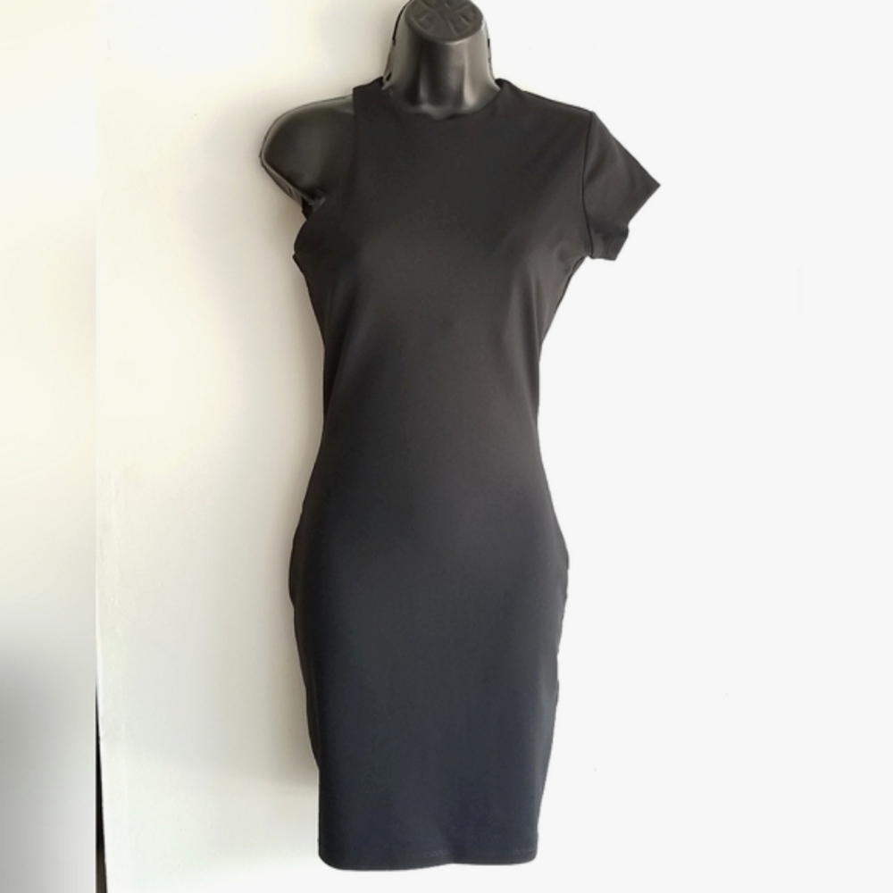 Susana Monaco One Shoulder Short Sleeve Mini Dress - Picture 8 of 11